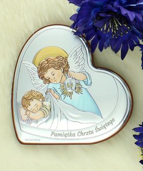 Obrazek Anioł Stróż Serce PVD Kolorowy – Pamiątka Chrztu 8,5x8,7 cm (4).jpg