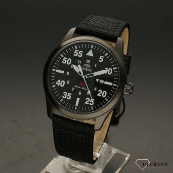 Zegarek męski na czarnym pasku skórzanym z czarną tarczą i wyraźnymi białymi cyframi ⌚ Orient Classic AutomaticFUNG2003B0  (2).jpg