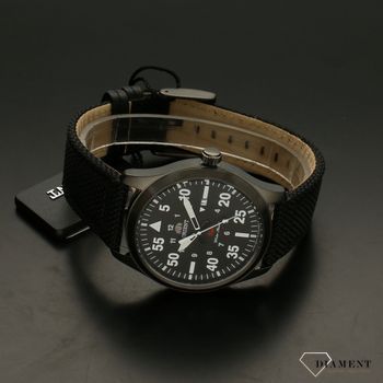 Zegarek męski na czarnym pasku skórzanym z czarną tarczą i wyraźnymi białymi cyframi ⌚ Orient Classic AutomaticFUNG2003B0  (3).jpg