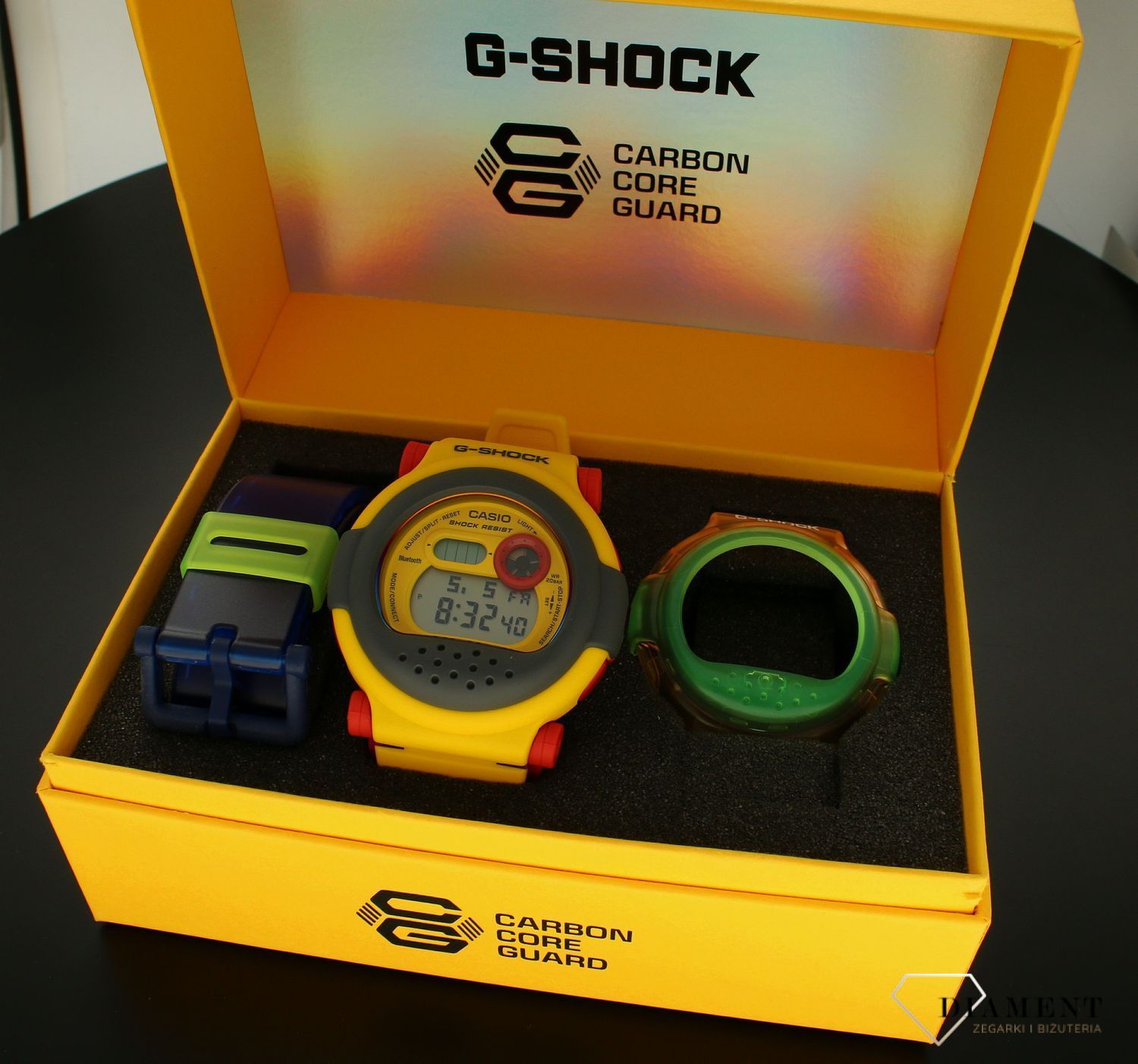 Zegarek męski G-SHOCK Casio JASON G-B001MVE-9ER zestaw prezentowy. Zestaw prezentowy zegarek Casio G-Shock. Zegarek G-Shock idealny na prezent. Zegarek młodzieżowy sportowy. Męski zegarek do nurkowania.  (3).jpg