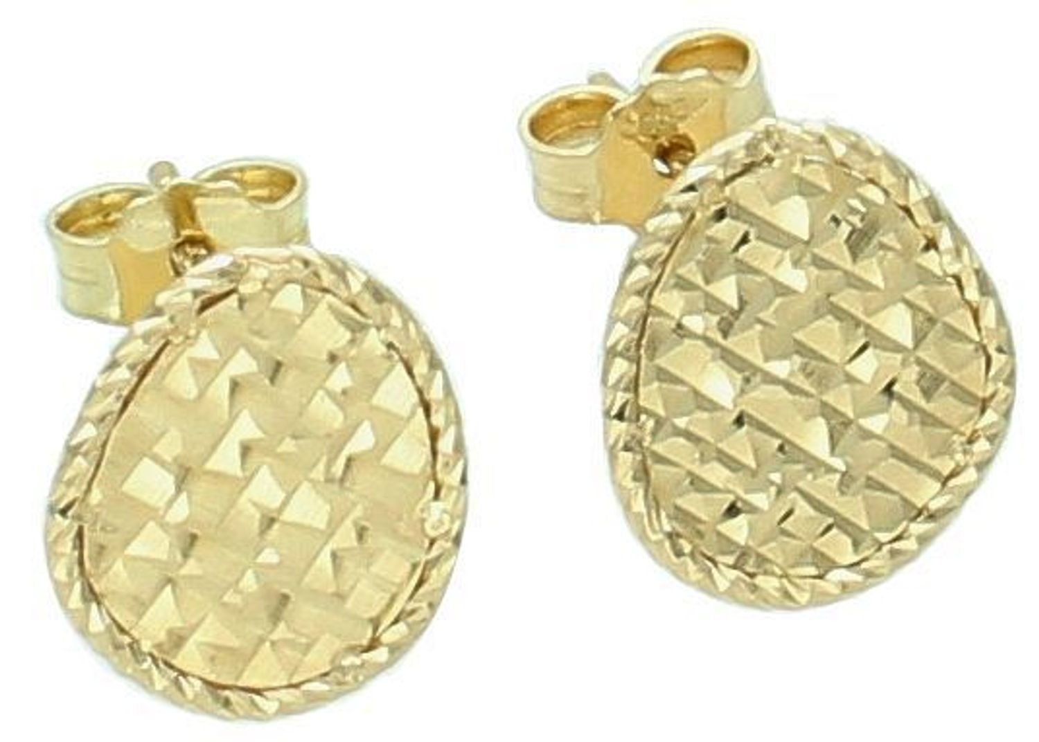 Kolczyki złote Dall'Acqua grawerowane pr 585, G5GM10674 złote kolczyki wykonane z najwyższej jakości żółtego złota, próba 585. Kolczyki w modowym stylu, wpisujące się w obecne trendy modowe.1.jpg