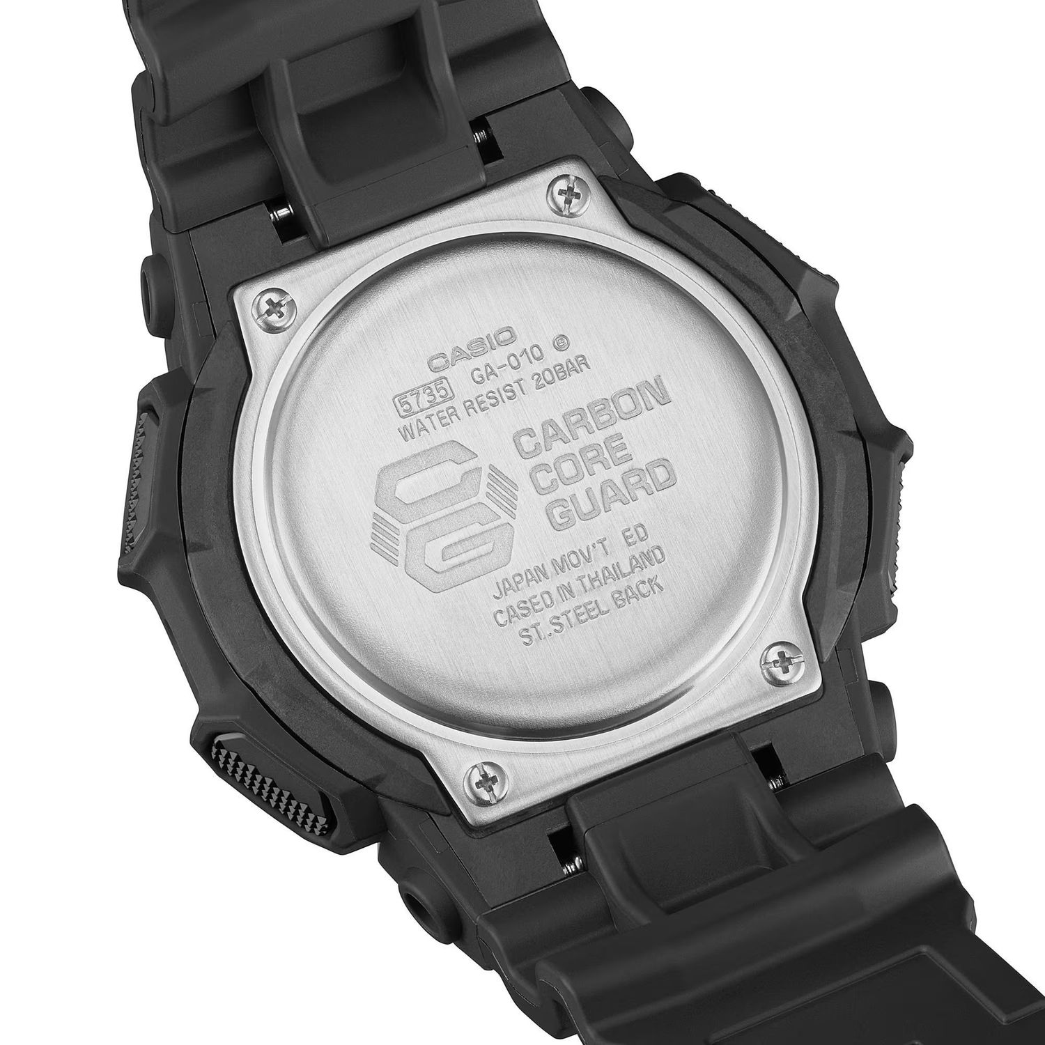 Zegarek Casio G-Shock GA-010-1AER. Zegarek z długoletnią baterią. Zegarek wstrząsoodporny. Zegarek z czasami światowymi. Męski zegarek G-Shock na prezent..jpg