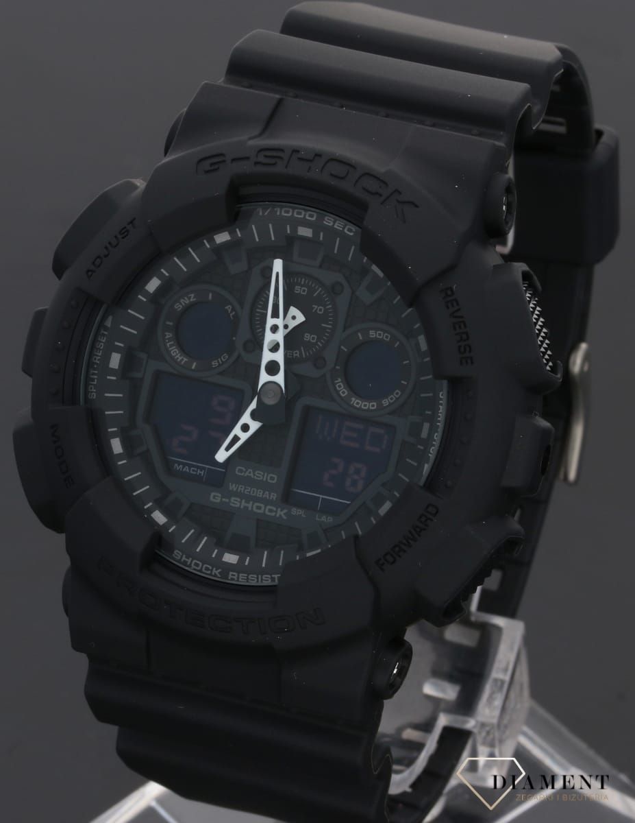 Zegarek męski CASIO G-Shock GA-100-1A1ER czarny.webp
