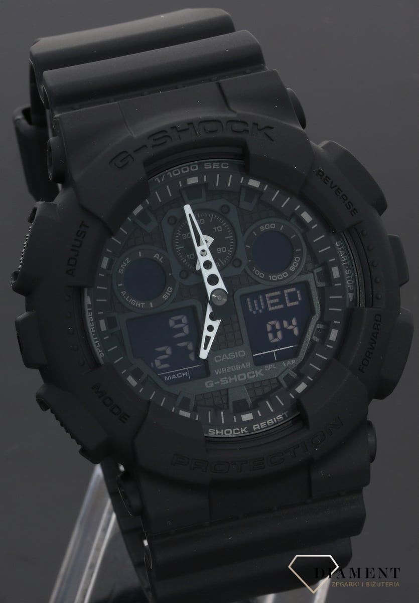 Zegarek męski CASIO G-Shock GA-100-1A1ER czarny.webp