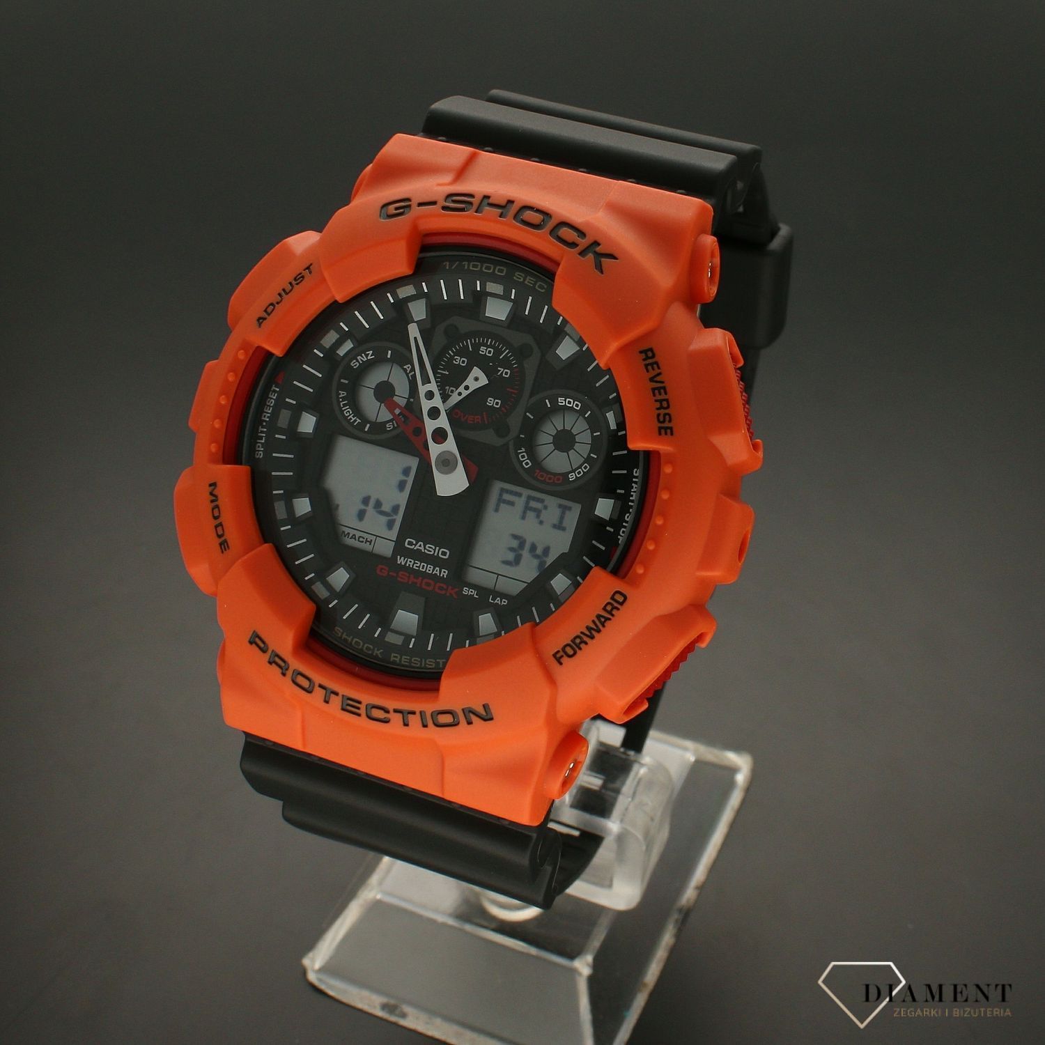 Zegarek ⌚ CASIO G-Shock GA-100-1A44R✓ Zegarki Casio ✓ Zegarki Casio G-shock✓ Zegarki G-Shock (1).jpg
