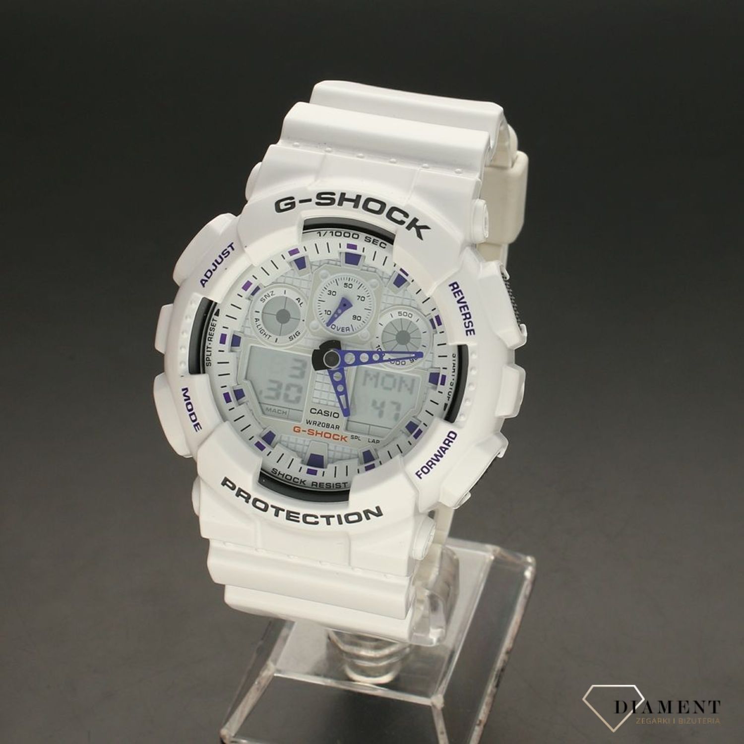 Zegarek męski wstrząsoodporny CASIO G-Shock GA-100A-7AER.jpg