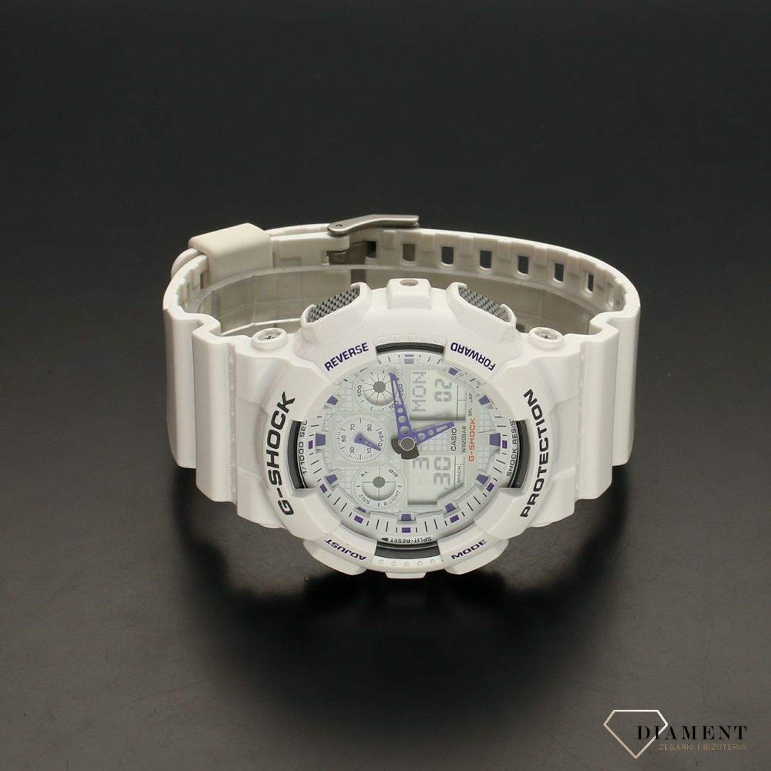 Zegarek męski wstrząsoodporny CASIO G-Shock GA-100A-7AER.jpg