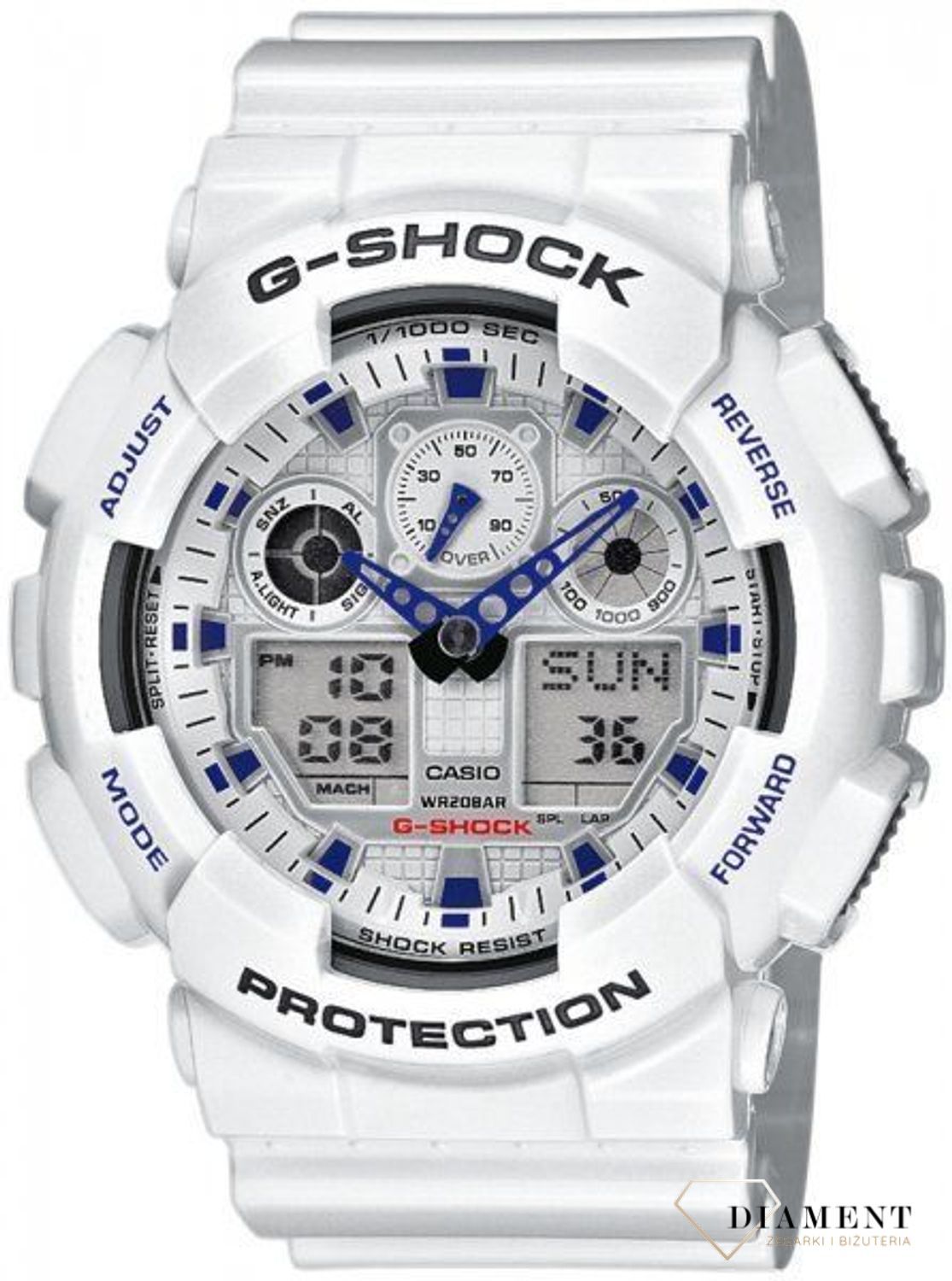 Zegarek męski wstrząsoodporny CASIO G-Shock GA-100A-7AER.jpg
