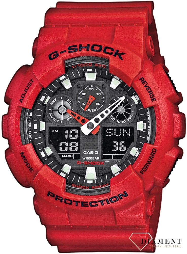 Męski wstrząsoodporny CASIO G-Shock GA-100B-4AER.jpg