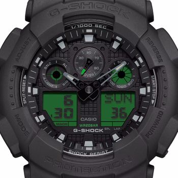 Zegarek męski G-SHOCK Casio GA-100BEG-1AER Black And Electro Green 200M (4).jpg