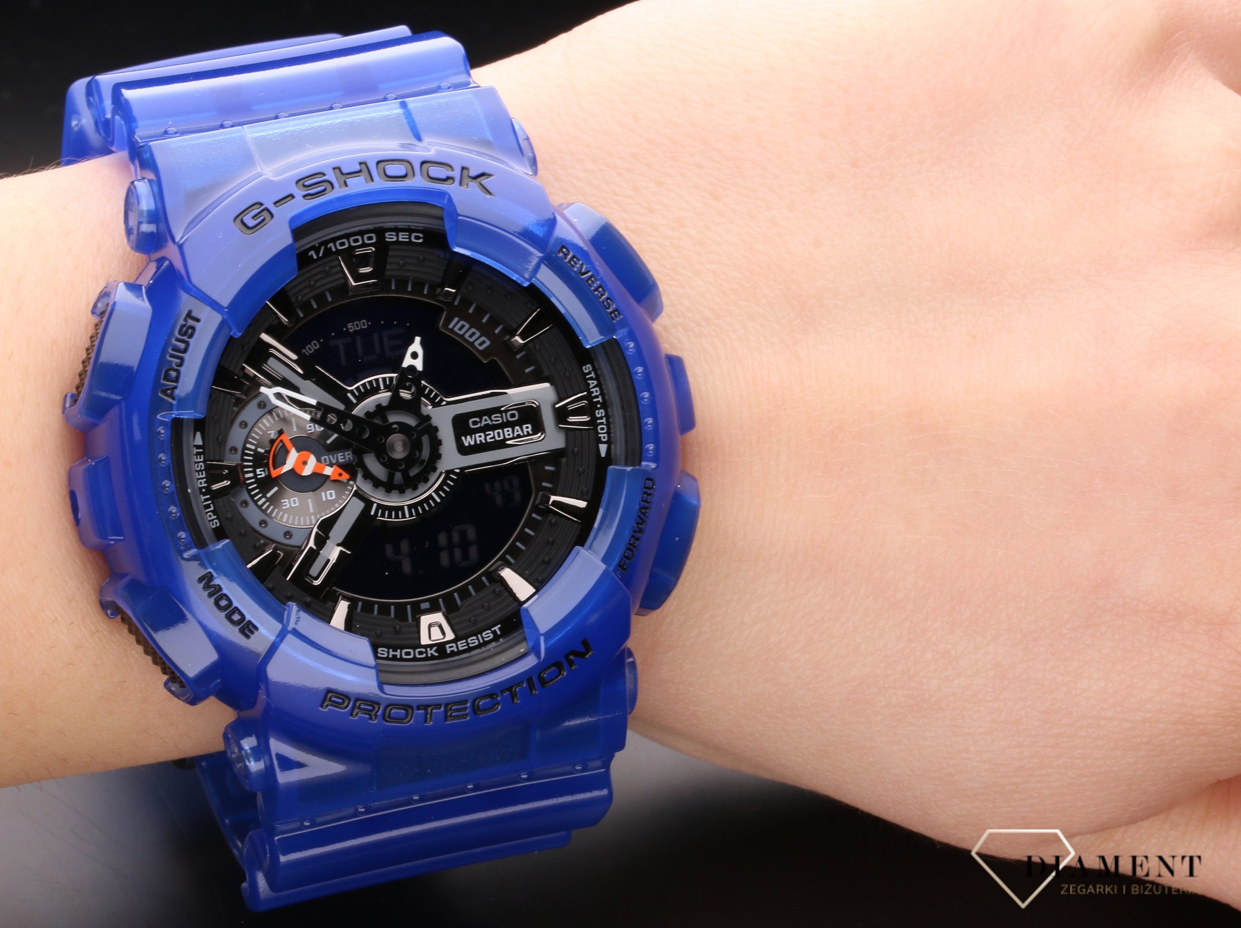Zegarek męski CASIO G Shock GA 110CR 2AER zegarki Zegarek męski CASIO G Shock GA 110CR 2AER zegarki