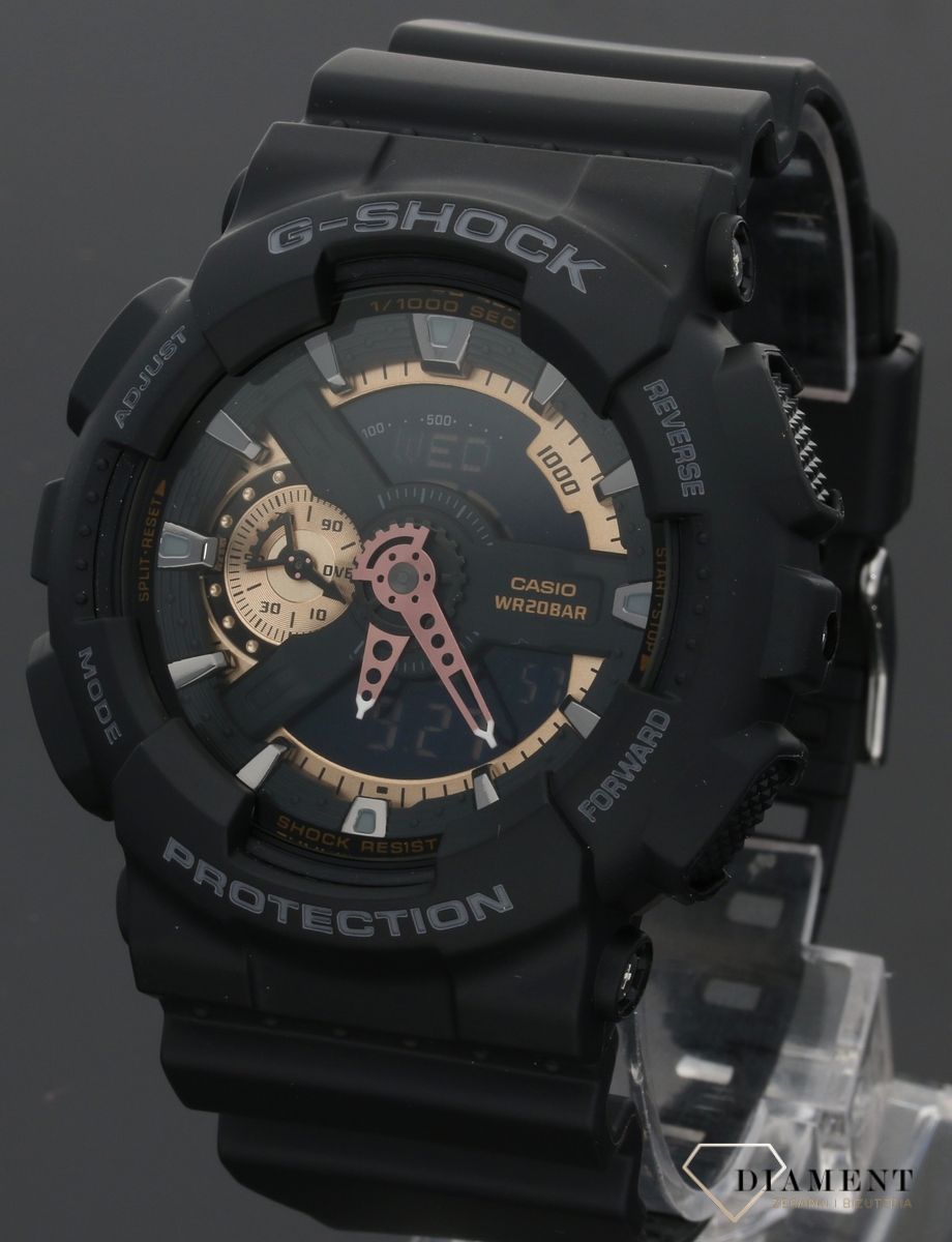Męski wstrząsoodporny zegarek CASIO G-Shock GA-110RG-1AER.jpg