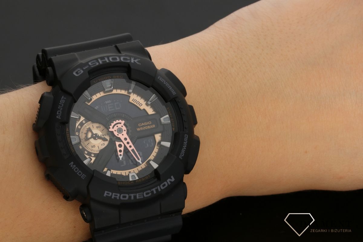 Męski wstrząsoodporny zegarek CASIO G-Shock GA-110RG-1AER.jpg