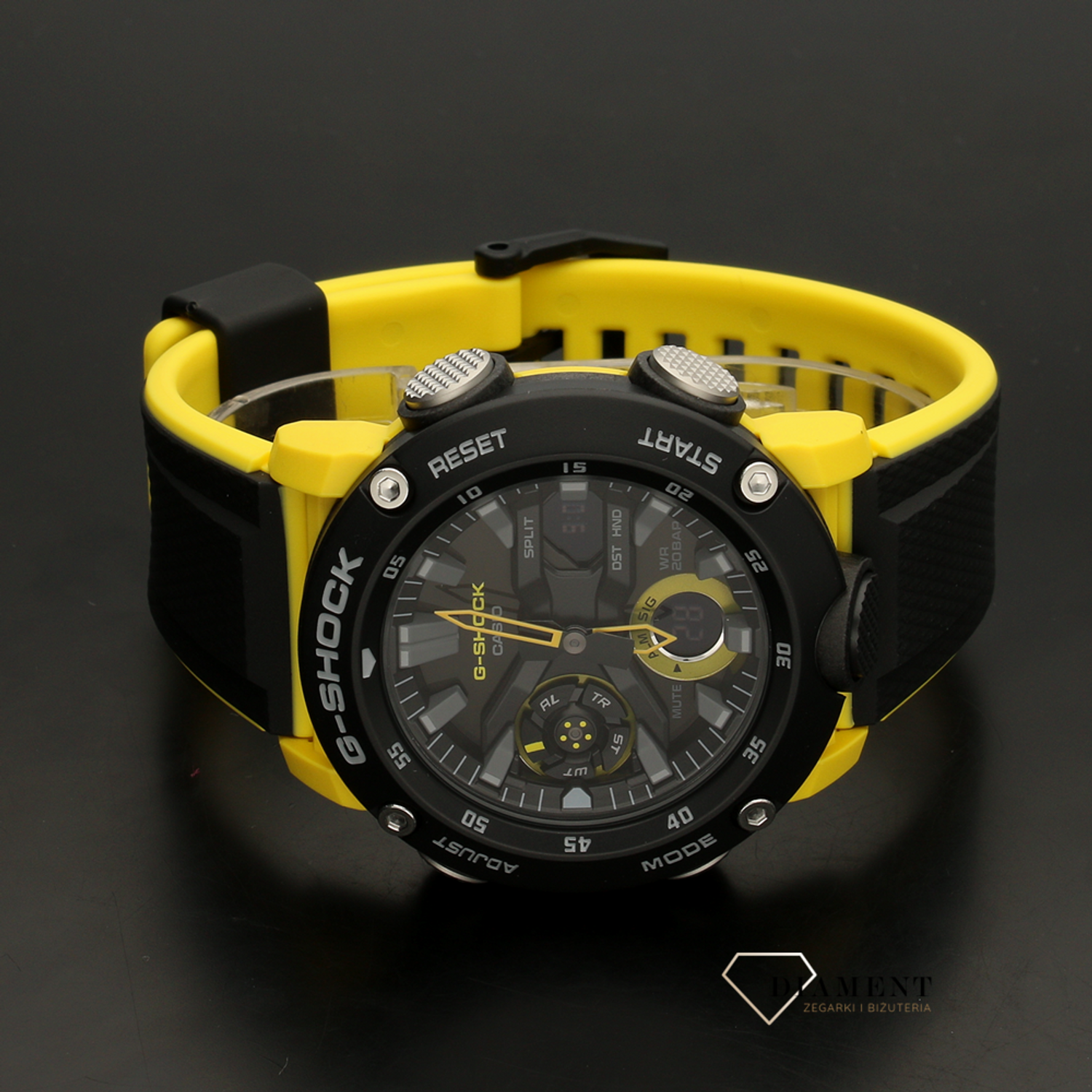 Męski wstrząsoodporny zegarek CASIO G-Shock GA-2000-1A9ER.r.jpg