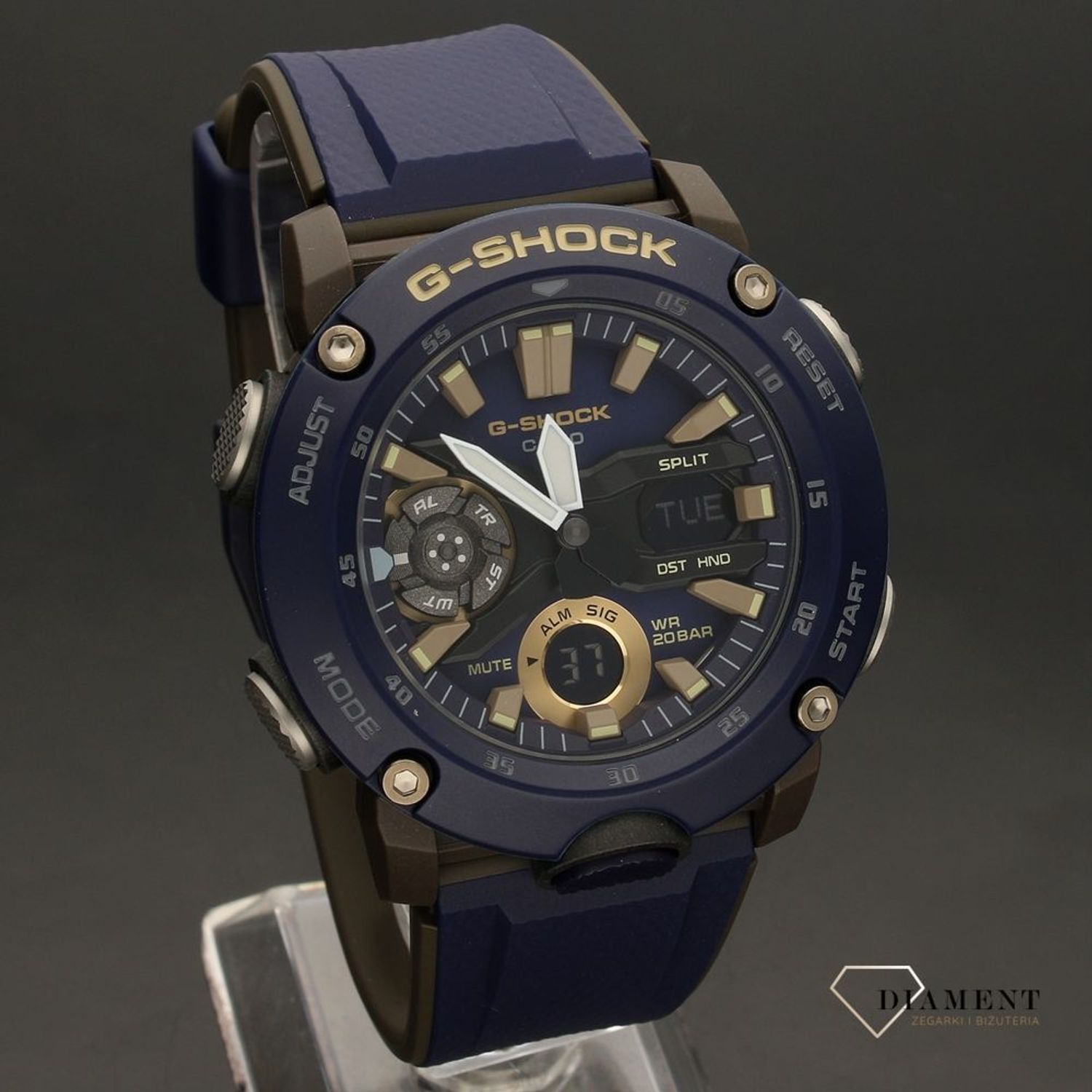 Zegarek męski wstrząsoodporny CASIO G-Shock GA-2000-2AER.jpg