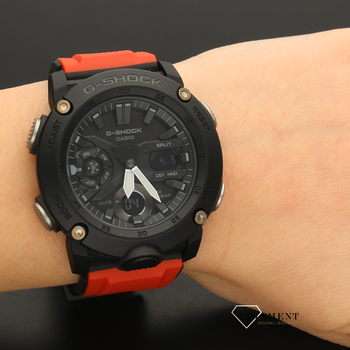 Męski wstrząsoodporny zegarek CASIO G-Shock GA-2000E-4ER G-Carbon Set Limited (5).png