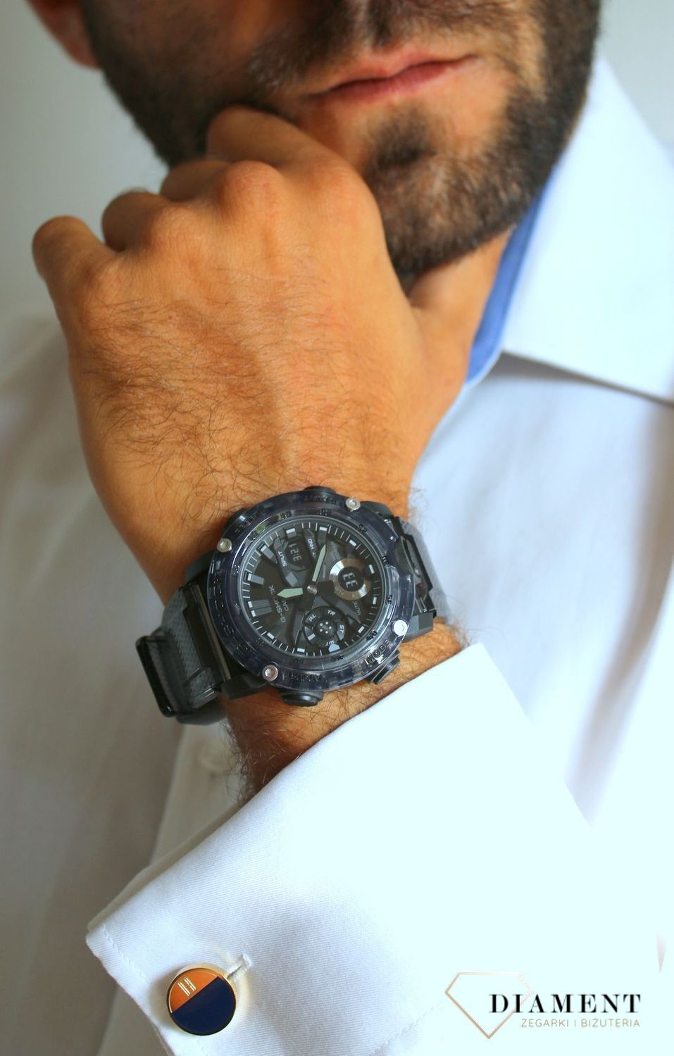 Zegarek męski G-SHOCK Casio Carbon Core Guard Black Skeleton GA-2000SKE-8AER to wstrząsoodporny zegarek sportowy na czarnym pasku. Zegarek Casio Zibi zapraszamy do sklepu www.zegarki-diament.pl !!!.jpg