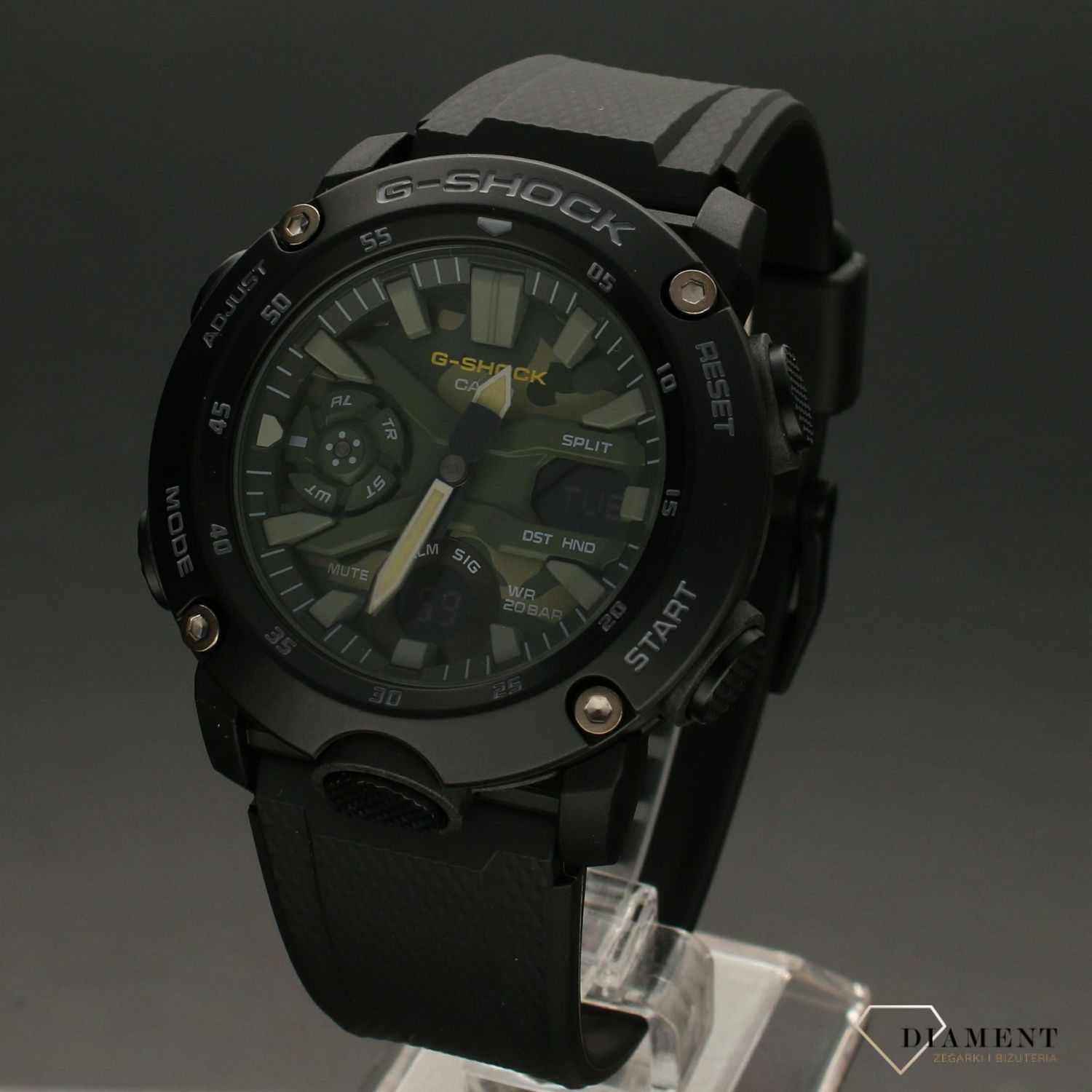 Zegarek męski Casio na niebieskim pasku G-Shock GA-2000SU-1AER.jpg