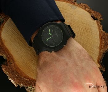 Zegarek G-SHOCK Casio Octagon Neon Accent Series GA-2100-1A3ER. Casio z kolekcji G-Shock w kolorze czarnym to zegarek stworzony (2).jpg