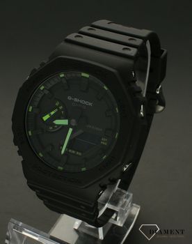 Zegarek G-SHOCK Casio Octagon Neon Accent Series GA-2100-1A3ER. Casio z kolekcji G-Shock w kolorze czarnym to zegarek stworzony (4).jpg