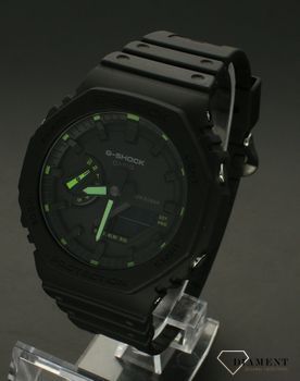 Zegarek G-SHOCK Casio Octagon Neon Accent Series GA-2100-1A3ER. Casio z kolekcji G-Shock w kolorze czarnym to zegarek stworzony (4).jpg