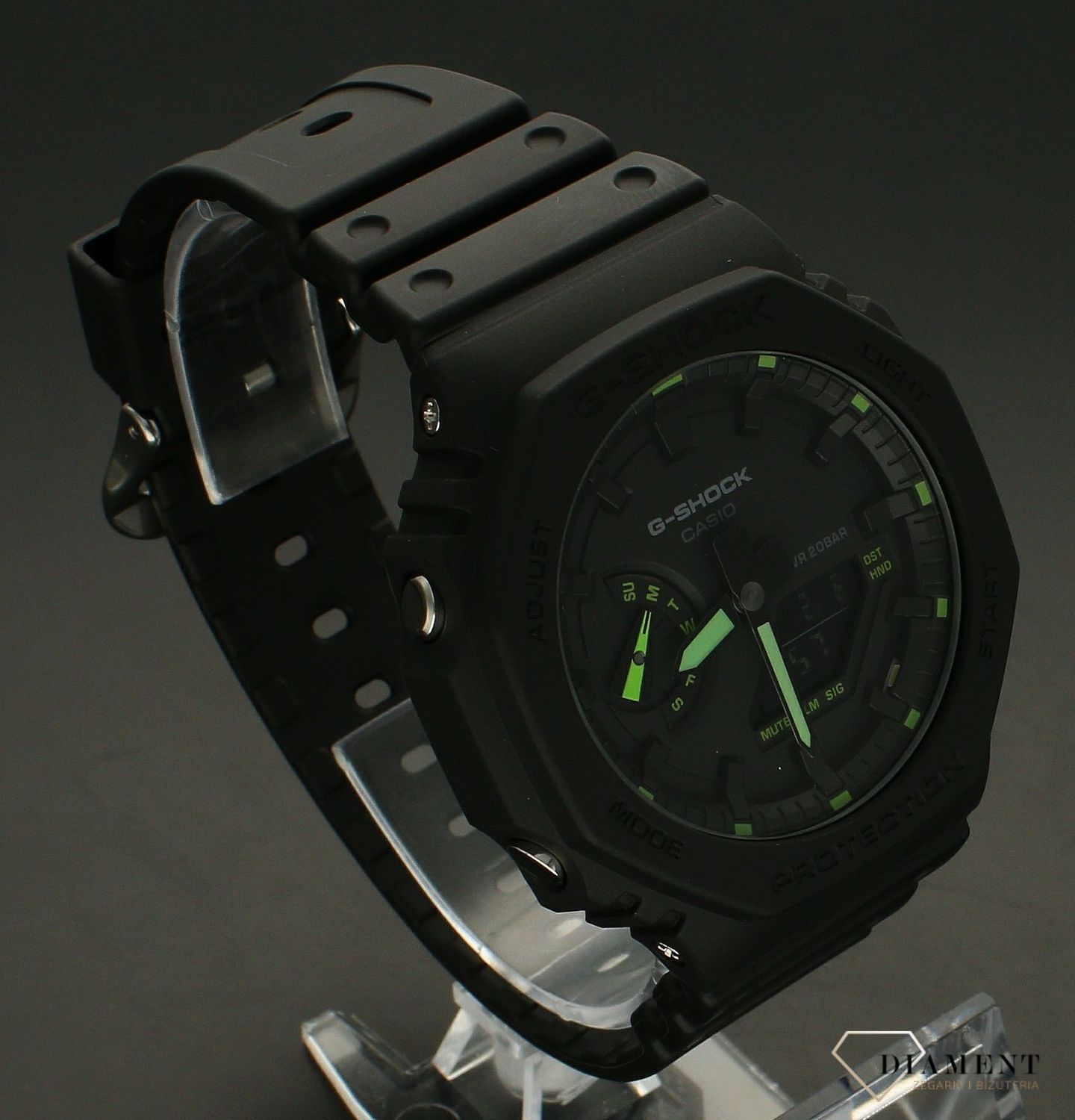 Zegarek G-SHOCK Casio Octagon Neon Accent Series GA-2100-1A3ER. Casio z kolekcji G-Shock w kolorze czarnym to zegarek stworzony z myślą o mężczyznach. Darmowa wysyłka! Grawer za 0zł! Zapraszamy do autoryzowanego sprzedawcy www.zegarki-diament.pl !.jpg
