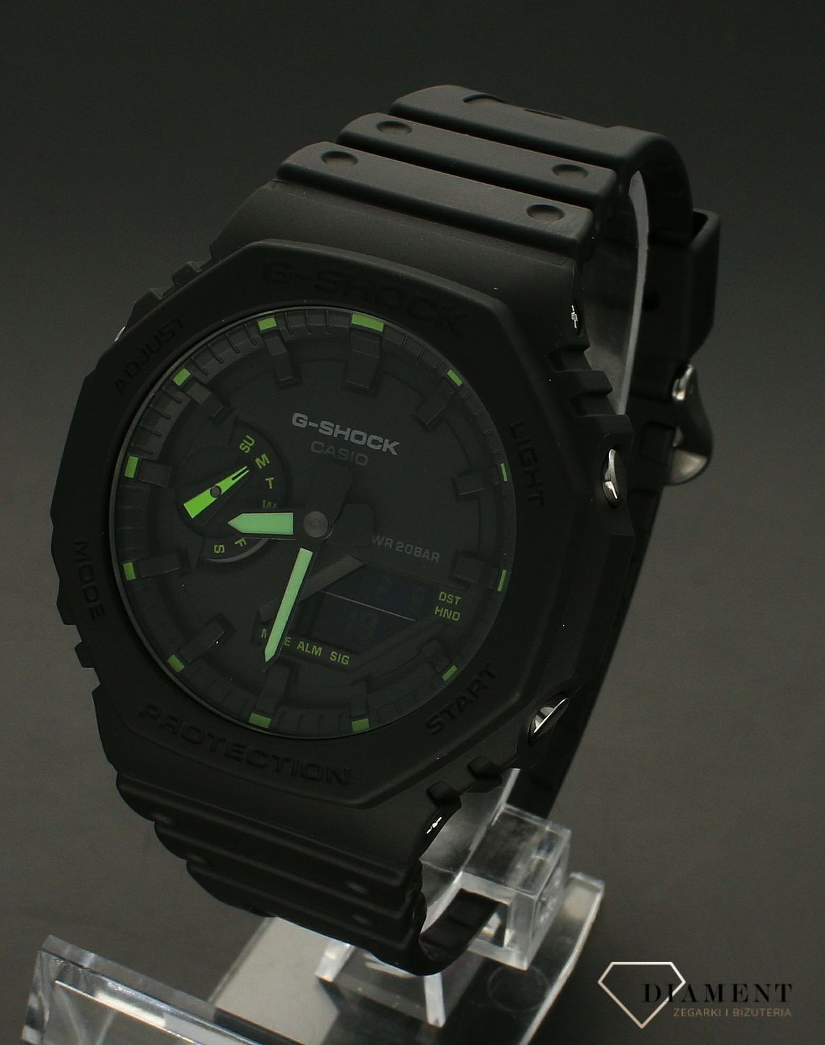 Zegarek G-SHOCK Casio Octagon Neon Accent Series GA-2100-1A3ER. Casio z kolekcji G-Shock w kolorze czarnym to zegarek stworzony z myślą o mężczyznach. Darmowa wysyłka! Grawer za 0zł! Zapraszamy do autoryzowanego sprzedawcy www.zegarki-diament.pl !.jpg