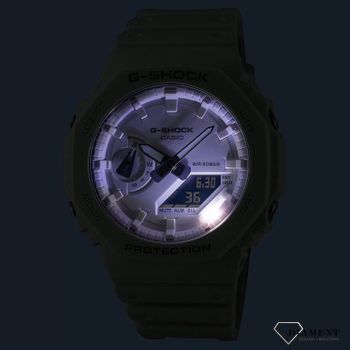 Zegarek męski G-Shock ONE ON TONE Carbon Core Guard GA-2100-7A7ER biały. Zegarek sportowy męski biały. Zegarek G-Shock męski karbonowy. Zegarek męski wodoszczelny, do nurkowania.3.jpg