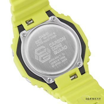 Zegarek męski G-Shock ONE ON TONE Carbon Core Guard GA-2100-9A9ER żółty. Zegarek sportowy męski żółty. Zegarek G-Shock męski karbonowy. Zegarek męski wodoszczelny, do nurkowania.6.jpg
