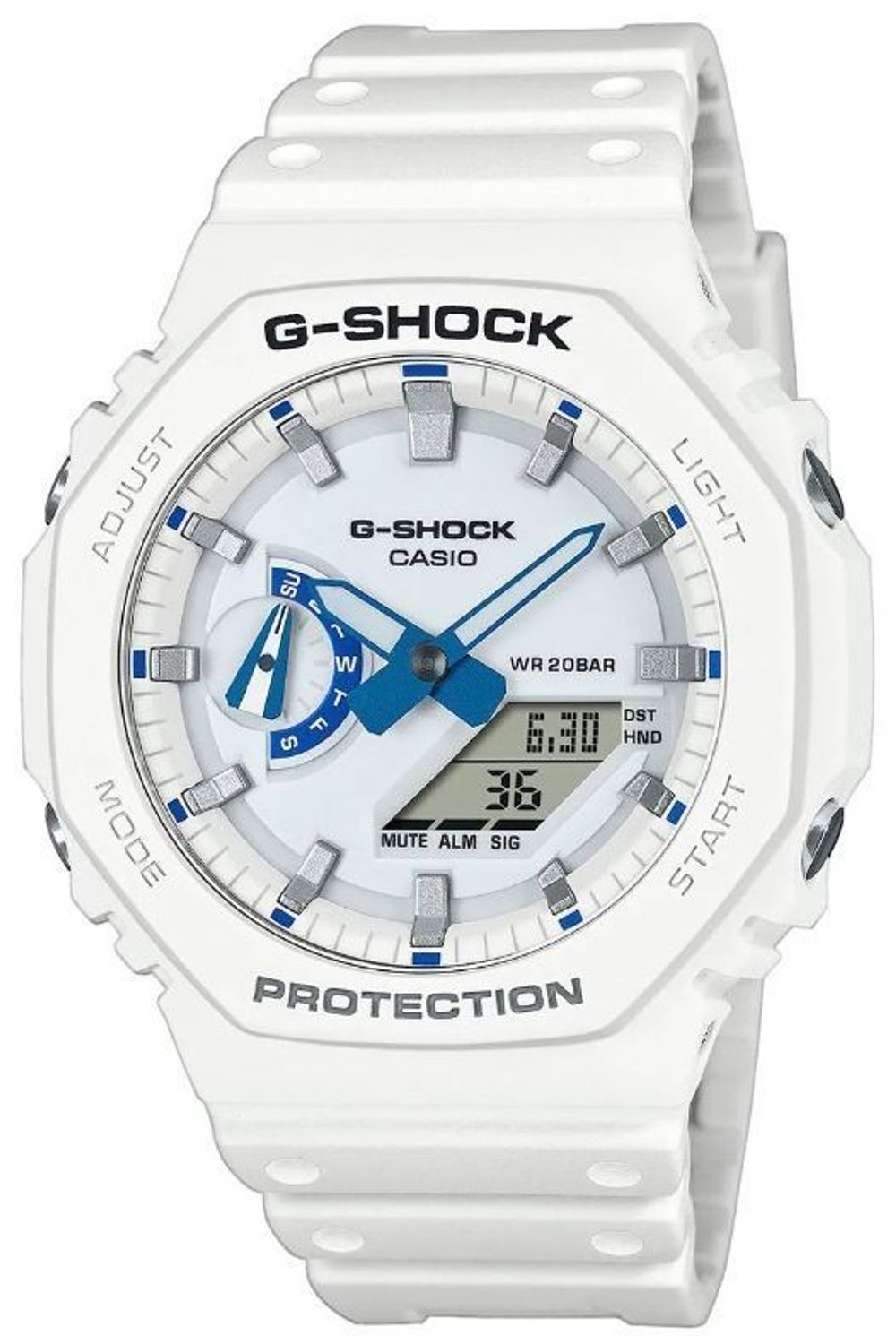 Zegarek G-Shock GA-2100HDS-7AER One On Tone Carbon Core Biały Zegarek męski.jpg