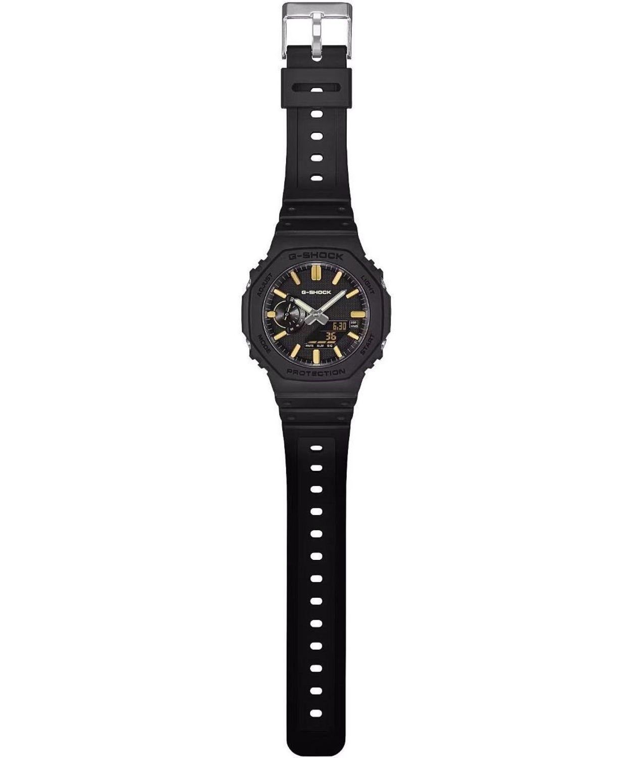 Zegarek Casio G-SHOCK GA-2100LXB-1A9ER Luxe Black - czarno-złoty zegarek męski gold.jpg