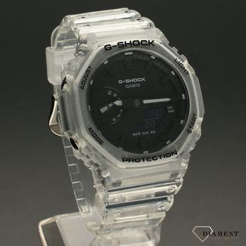 Zegarek męski Casio G-SHOCK seria Octagon  Skeleton GA-2100SKE-7AER na przeźroczystym pasku gumowym  (1).jpg