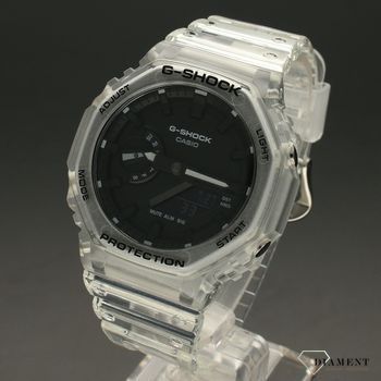 Zegarek męski Casio G-SHOCK seria Octagon  Skeleton GA-2100SKE-7AER na przeźroczystym pasku gumowym  (2).jpg
