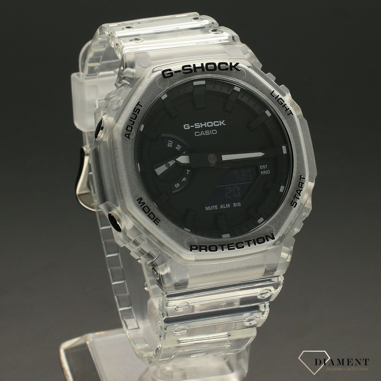 Zegarek męski G-SHOCK Casio Octagon White Skeleton GA-2100SKE-7AER.jpg