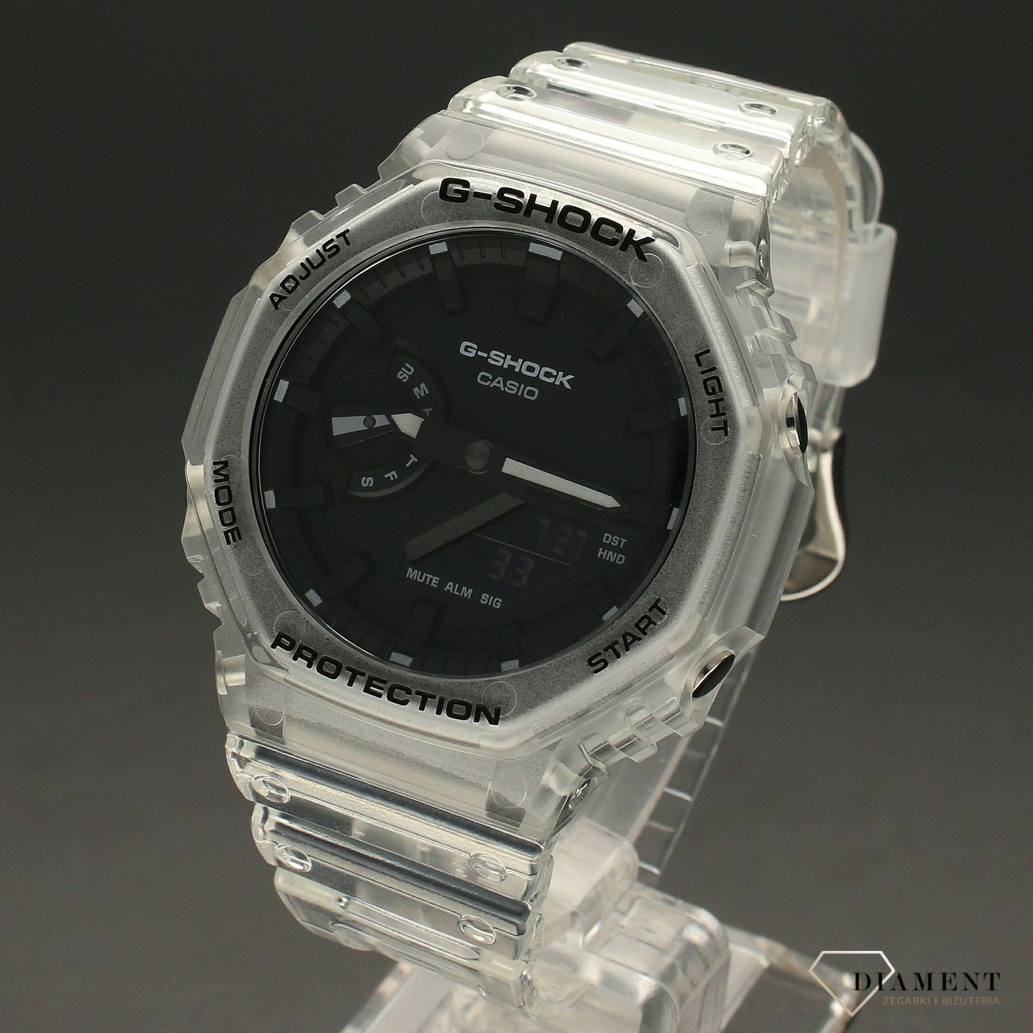 Zegarek męski G-SHOCK Casio Octagon White Skeleton GA-2100SKE-7AER.jpg