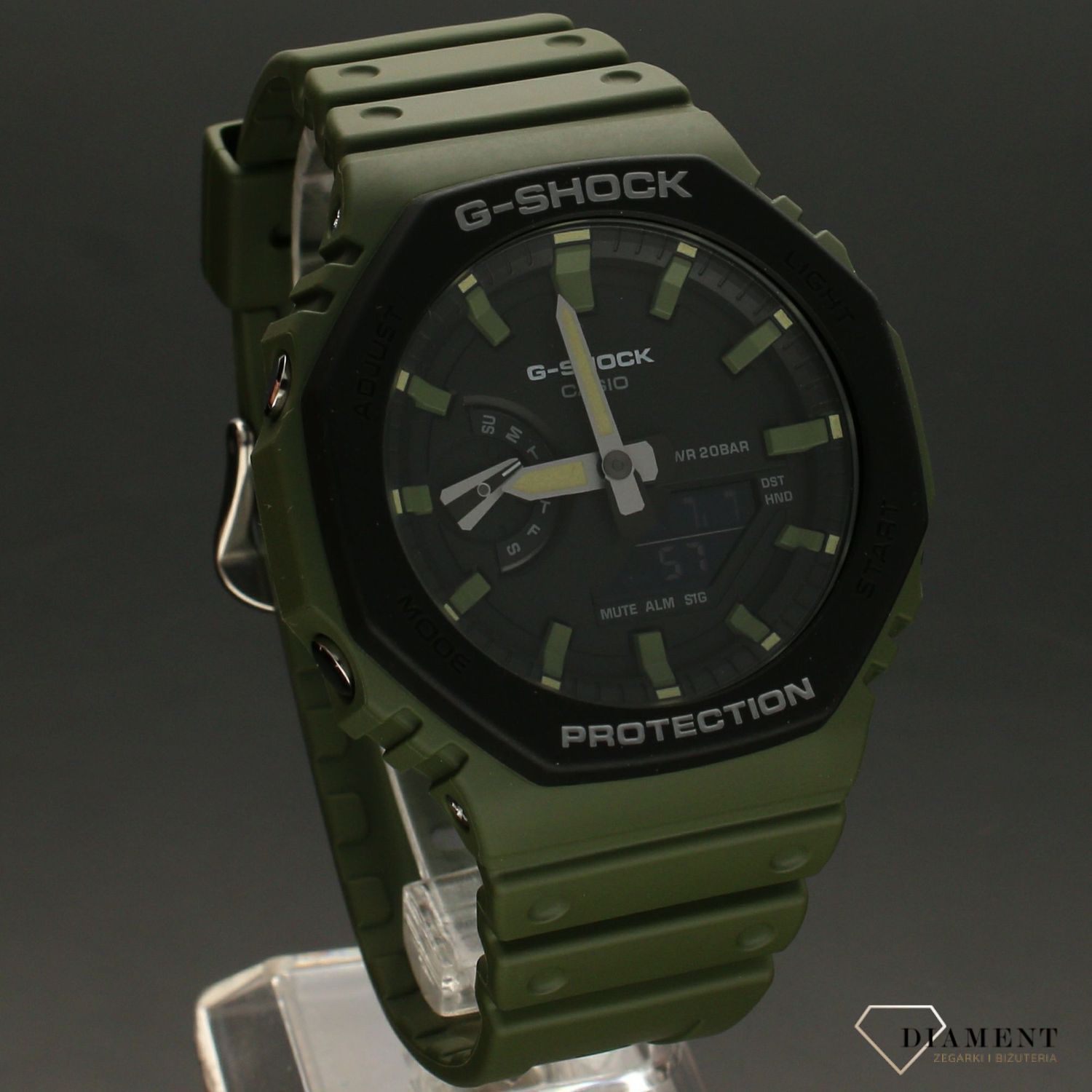 Zegarek męski Casio G-shock zielony GA-2110SU-3AER.122.jpg