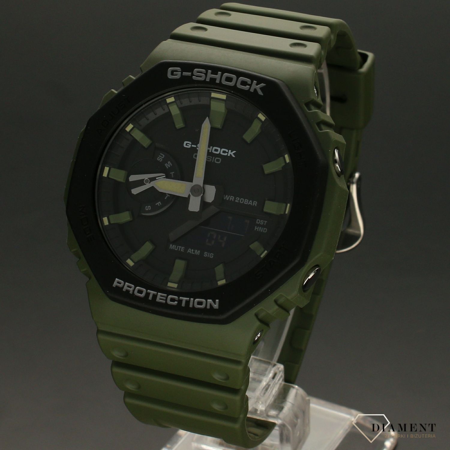 Zegarek męski Casio G-shock zielony GA-2110SU-3AER.122.jpg