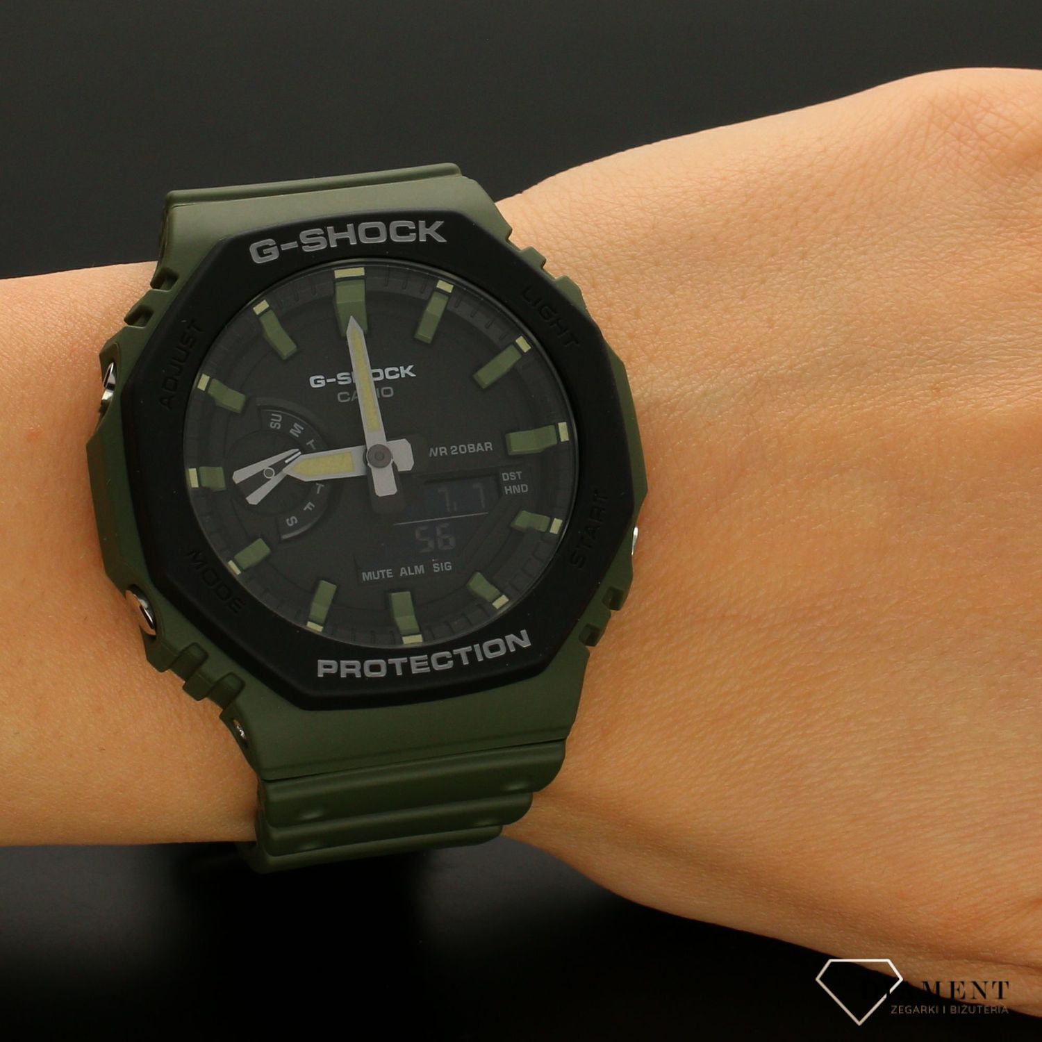 Zegarek męski Casio G-shock zielony GA-2110SU-3AER.122.jpg