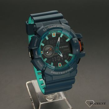 Zegarek męski w jasnych, świetnie dobranych odcieniach niebieskiego. Zegarek Casio G-Shock to świetny pomysł na prezent dla mężczyzny. Zapraszamy!  (2).jpg