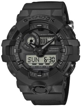 Zegarek męski G-SHOCK Casio UTILITY BLACK GA-700BCE-1AER. Męski zegarek sportowy. Zegarek męski wodoodporny G-shock. Zegarek wstrząsoodporny Casio G-shock. Sportowy zegarek męski do nurkowania. Męski zegarek Casio G-shock na prezent (2).jpg