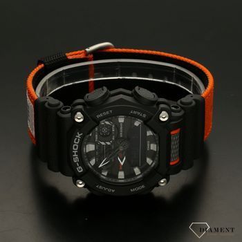 Zegarek męski Casio G-shock GA-900C-1A4ER na pomarańczowym pasku (3).jpg