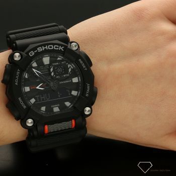 Zegarek męski Casio G-shock GA-900C-1A4ER na pomarańczowym pasku (5).jpg