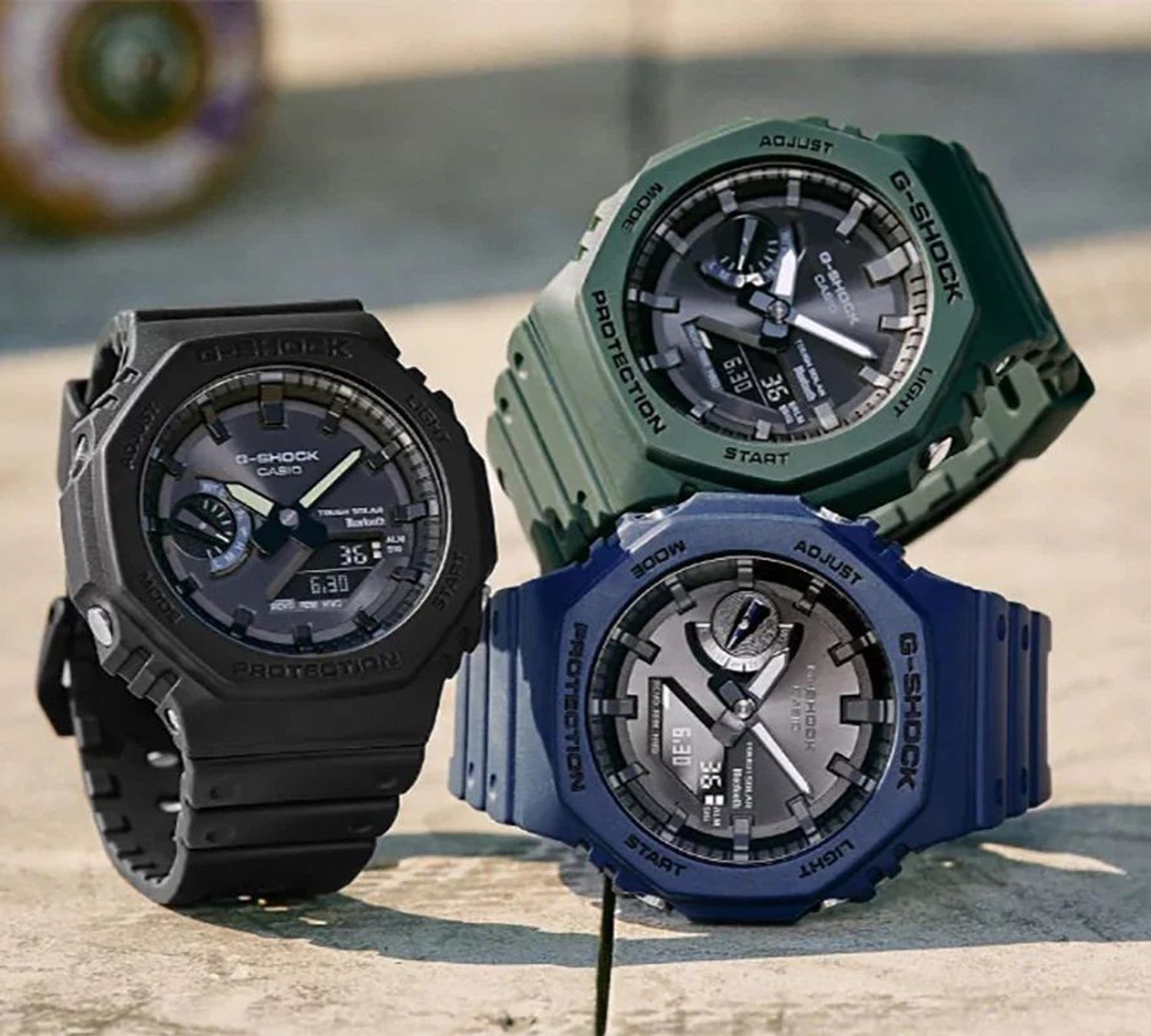 Zegarek męski G-SHOCK Casio Octagon Blue CasiOak Solar Bluetooth GA-B2100-2AER (7).jpg