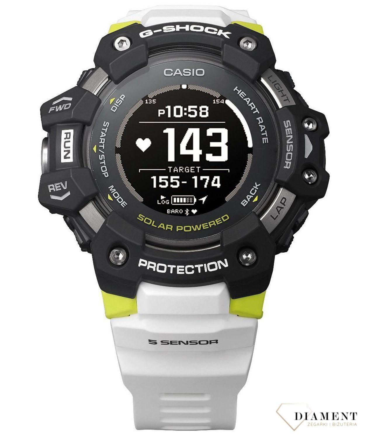 Zegarek Casio GBD-H1000-1ER G-Shock G-SQUAD GPS Pulsometr - 2 349,00 zł -  Otozegarki.pl
