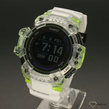 Zegarek męski smartwatch Casio G-SHOCK GBD-H1000-7A9ER. Zegarek Casio męski smartwatch z czytelnym i dużym wyświetlaczem tarczy. Zegarek męski w połączeniu dwóch kolorów białym oraz zielonym. Pasek zegarka jest gumowy. Świetny (3).jpg
