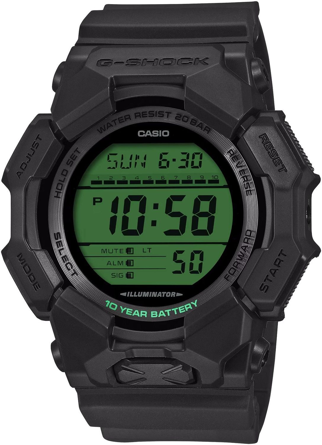 Zegarek męski G-SHOCK Casio GD-010BEG-1ER Black And Electro Green 200M (2).jpg