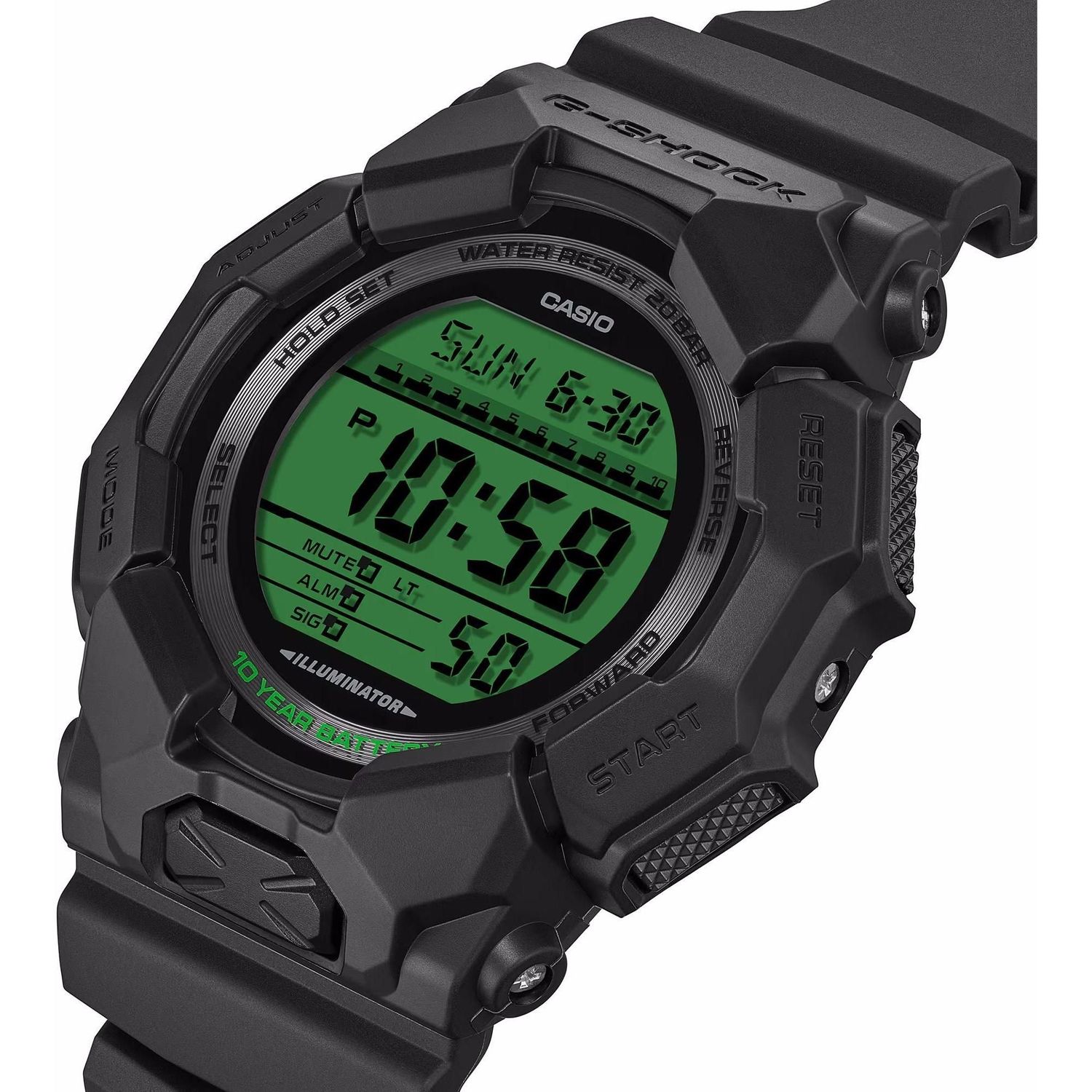 Zegarek męski G-SHOCK Casio GD-010BEG-1ER Black And Electro Green 200M (2).jpg