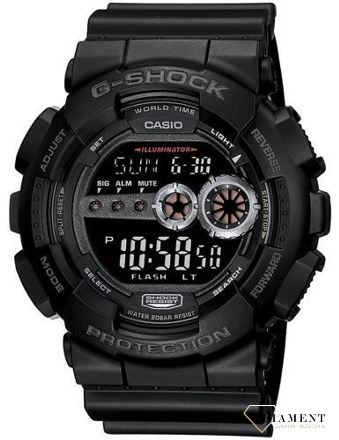 Męski wstrząsoodporny zegarek CASIO G-Shock GD-100-1BER.jpg