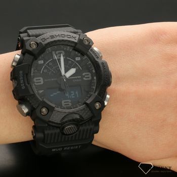 Oryginalny zegarek męski marki Casio w kolorze czarnym z wbudowanymi funkcjami na wytrzymałym czarnym pasku. Jest to idealny pomysł na prezent (1).jpg