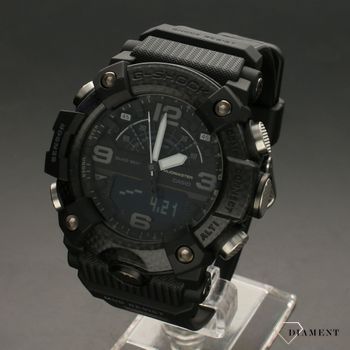Oryginalny zegarek męski marki Casio w kolorze czarnym z wbudowanymi funkcjami na wytrzymałym czarnym pasku. Jest to idealny pomysł na prezent (3).jpg